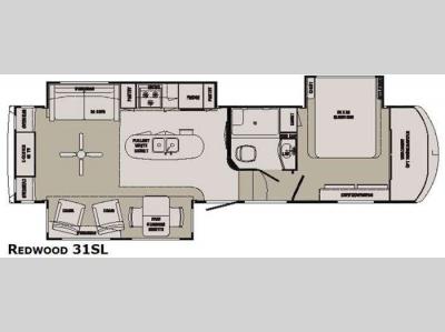 Floorplan - 2014 Redwood RV Redwood 31SL