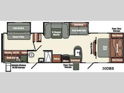 Floorplan - 2014 Gulf Stream RV Gulf Breeze Champagne Series 30DBS