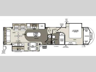 Floorplan - 2014 Forest River RV Sandpiper 35ROK