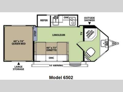 Floorplan - 2014 Forest River RV V-Cross Vibe 6502