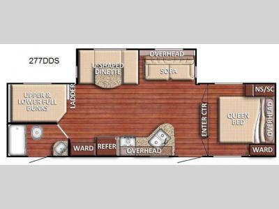 Floorplan - 2014 Gulf Stream RV Kingsport 277 DDS