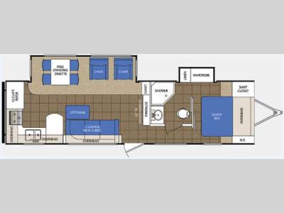 Floorplan - 2014 Prime Time Manufacturing LaCrosse 303RKS
