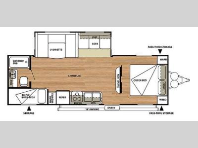 Floorplan - 2014 Forest River RV Salem 26TBUD