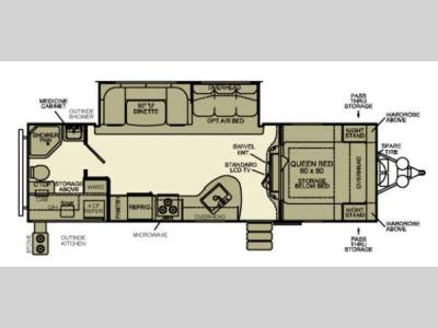 Floorplan - 2014 EverGreen RV Ever-Lite 29RBK