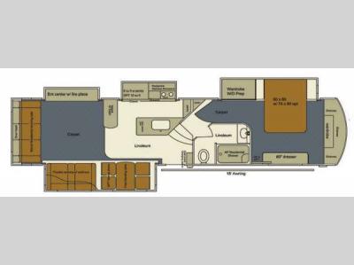 Floorplan - 2014 EverGreen RV Bay Hill 365RL