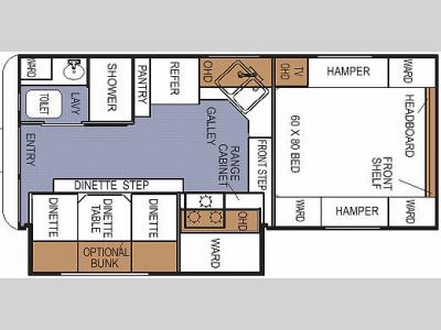 Floorplan - 2006 Northwood Arctic Fox 1140 W/D Bath