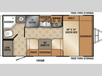 Floorplan - 2014 R-Vision Trail-Lite Crossover 189QB