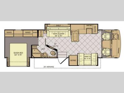 Floorplan - 2014 Fleetwood RV Bounder Classic 34M