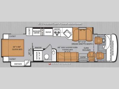 Floorplan - 2014 Thor Motor Coach Palazzo 33 2