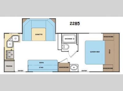 Floorplan - 2014 Lance Travel Trailers 2285