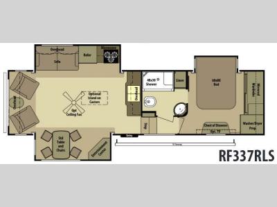 Floorplan - 2014 Open Range RV Roamer RF337RLS