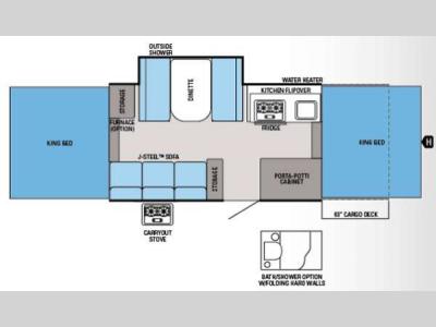 Floorplan - 2014 Jayco Baja 12E
