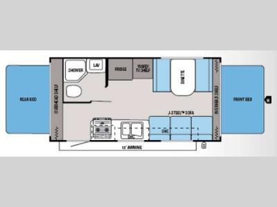 Floorplan - 2014 Jayco Jay Feather Ultra Lite X19H