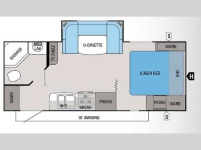 Floorplan - 2013 Jayco White Hawk 21DSRB