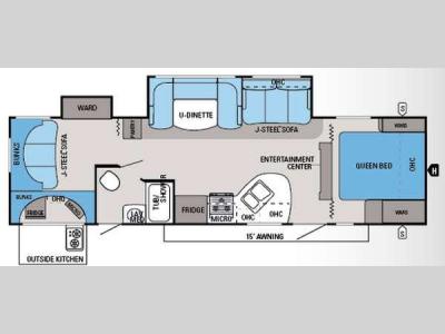 Floorplan - 2014 Jayco White Hawk 31DSLB