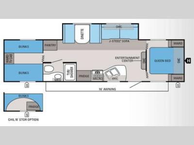 Floorplan - 2014 Jayco Jay Flight Swift 294BHS