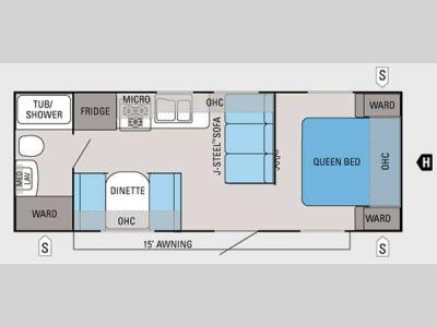 Floorplan - 2014 Jayco Jay Flight 22FB