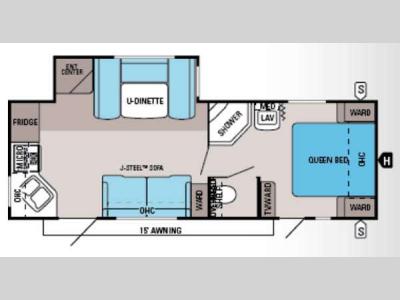 Floorplan - 2014 Jayco Jay Flight 25RKS