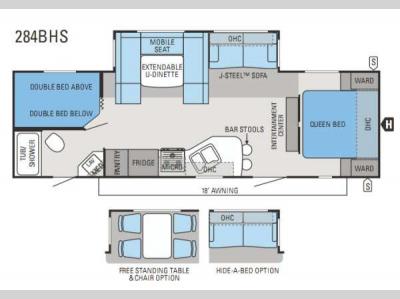 Floorplan - 2014 Jayco Eagle 284BHS