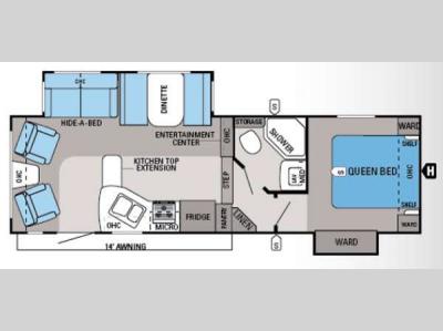 Floorplan - 2014 Jayco Eagle HT 26 5RLS