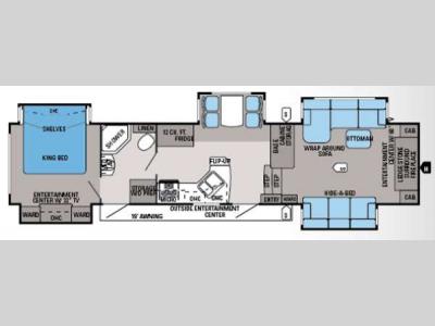 Floorplan - 2014 Jayco Pinnacle 38FLFS
