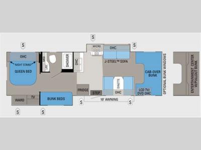 Floorplan - 2014 Jayco Greyhawk 31FS