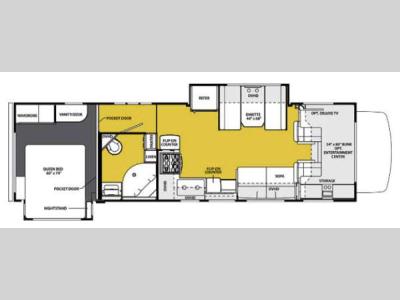 Floorplan - 2014 Forest River RV Sunseeker 3120DS Ford
