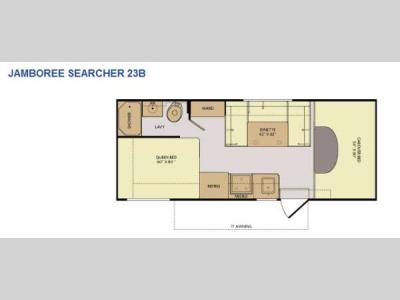 Floorplan - 2014 Fleetwood RV Jamboree Searcher 23B