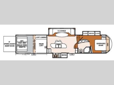 Floorplan - 2014 Forest River RV XLR Thunderbolt 395AMP12