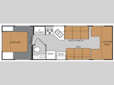 Floorplan - 2014 Thor Motor Coach Four Winds 28A