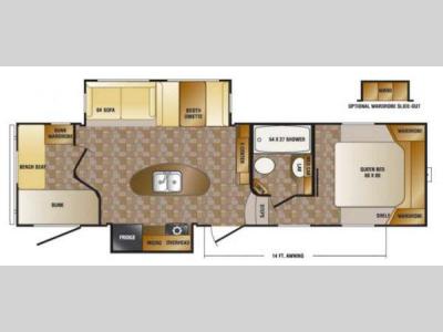 Floorplan - 2014 CrossRoads RV Cruiser Aire CFL30DB