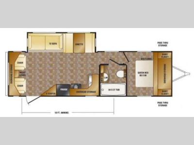 Floorplan - 2014 CrossRoads RV Cruiser Aire CTL29RL