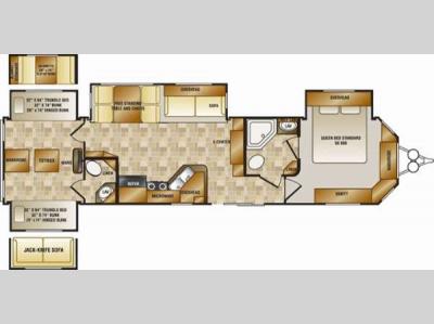 Floorplan - 2014 CrossRoads RV Hampton HT380QB