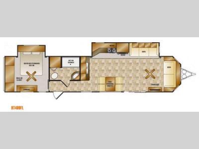 Floorplan - 2014 CrossRoads RV Hampton HT400FL
