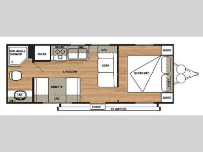 Floorplan - 2014 Forest River RV Salem Cruise Lite 241QBXL