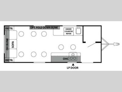 Floorplan - 2014 Forest River RV Salem Ice Cabins T8X20RC
