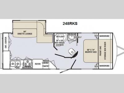 Floorplan - 2014 Holiday Rambler Aluma Lite 248RKS