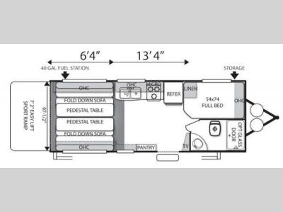 Floorplan - 2014 Forest River RV Shockwave T18SSMX
