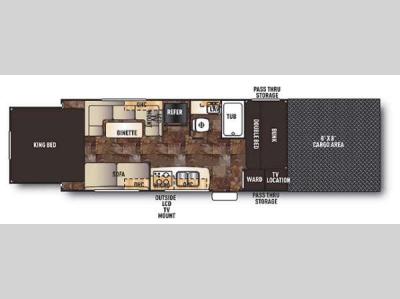 Floorplan - 2014 Forest River RV Cherokee Wolf Pack Sport 21WP