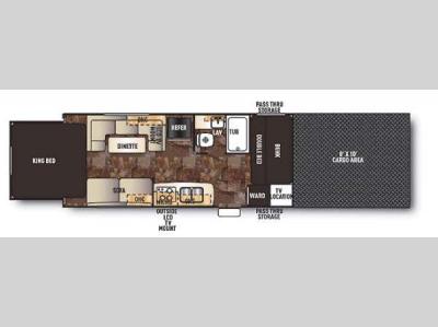 Floorplan - 2014 Forest River RV Cherokee Wolf Pack Sport 21WP120