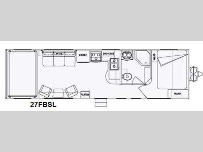 Floorplan - 2014 Pacific Coachworks Sandsport 27FBSL