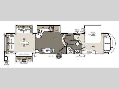 Floorplan - 2014 Forest River RV Sierra 370RDOK
