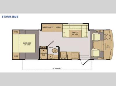 Floorplan - 2014 Fleetwood RV Storm 28MS