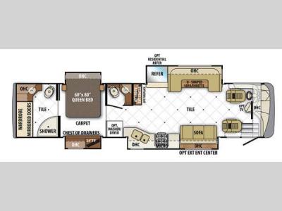 Floorplan - 2014 Forest River RV Berkshire 390RB