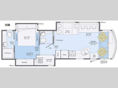 Floorplan - 2014 Itasca Sunstar 35B