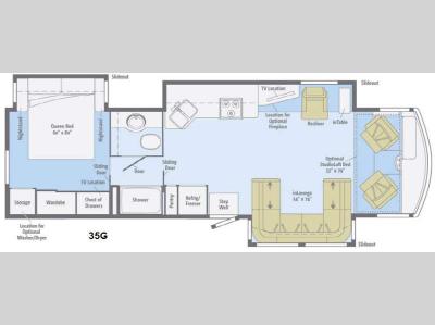 Floorplan - 2014 Itasca Sunova 35G