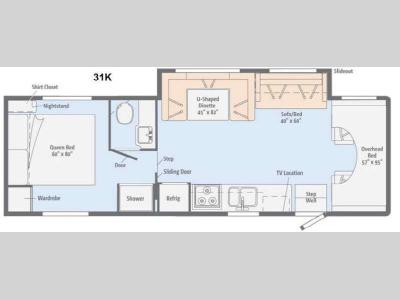 Floorplan - 2014 Itasca Spirit 31K