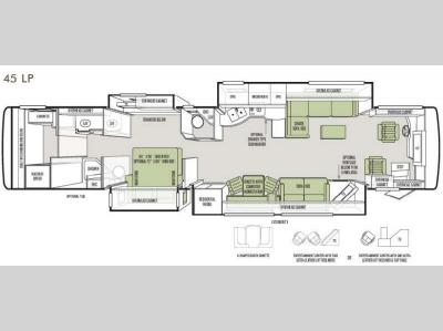 Floorplan - 2014 Tiffin Motorhomes Allegro Bus 45 LP