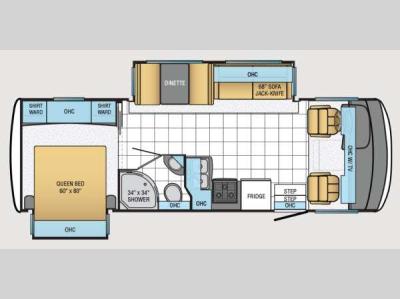 Floorplan - 2014 Newmar Bay Star Sport 2702