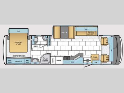 Floorplan - 2014 Newmar Bay Star 3309